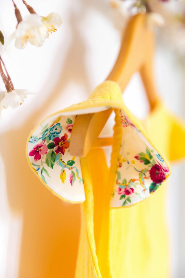 Zoé, la robe à plis et volants