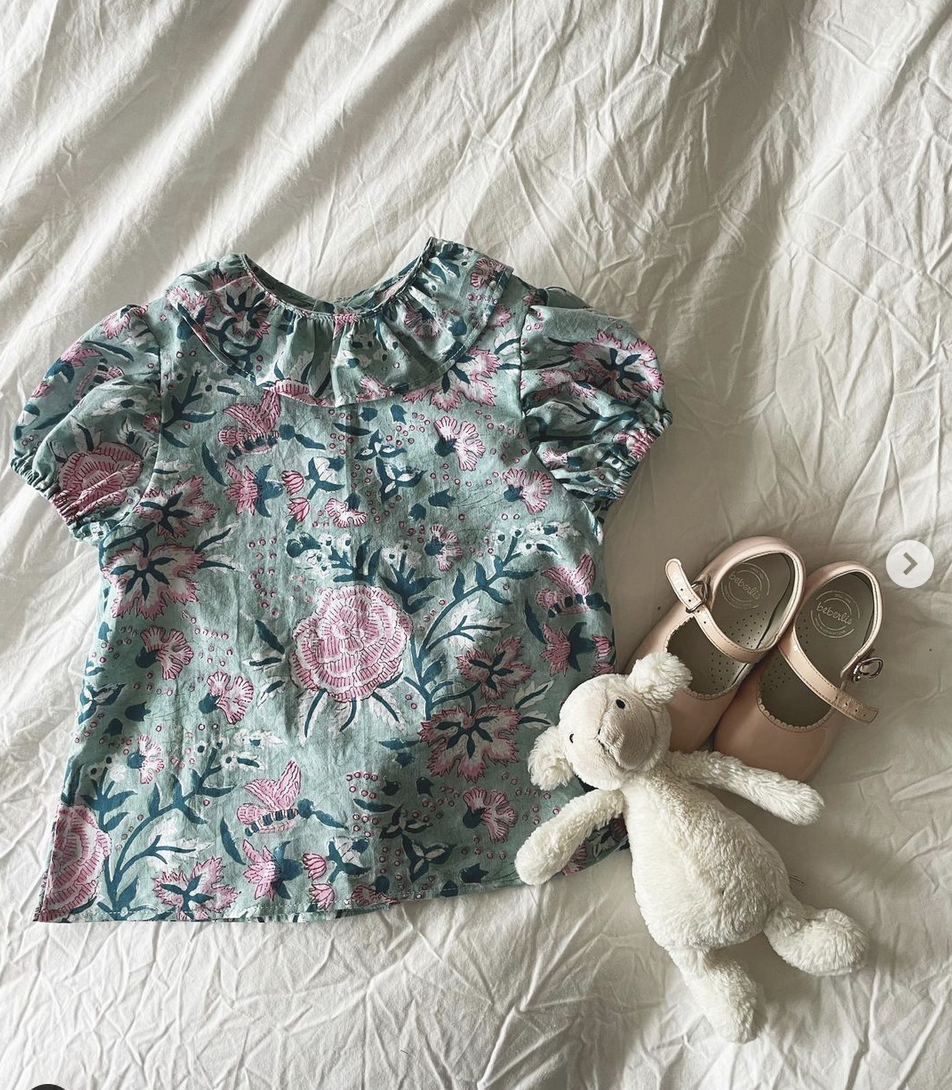 Chemisier Fille New Look – Rose Floral – Taille 10-11 Ans – Manches Courtes – Très Bon état
