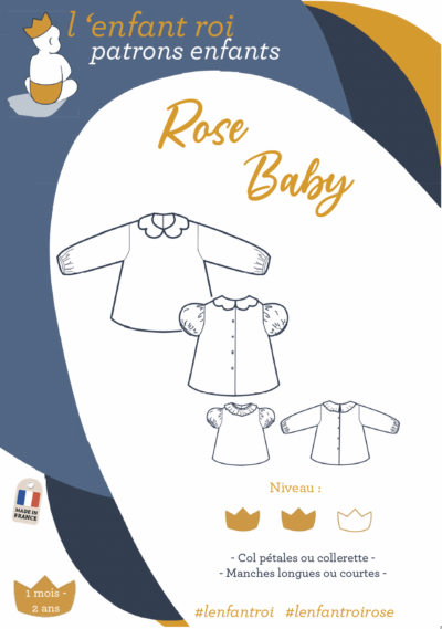 rose baby vignette
