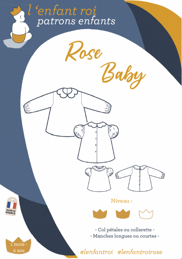 rose baby vignette