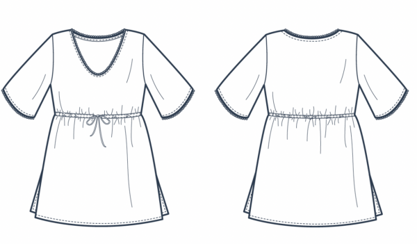 Pépita robe de plage