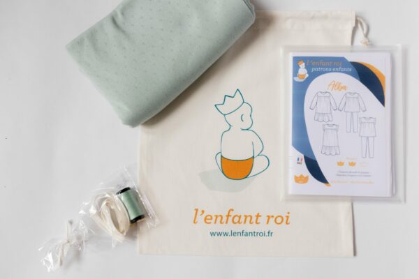 Alba Kit pointelle celadon