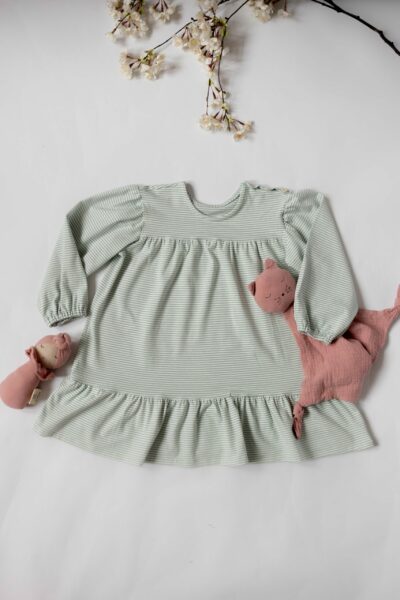 ALBA chemise de nuit rayé vert