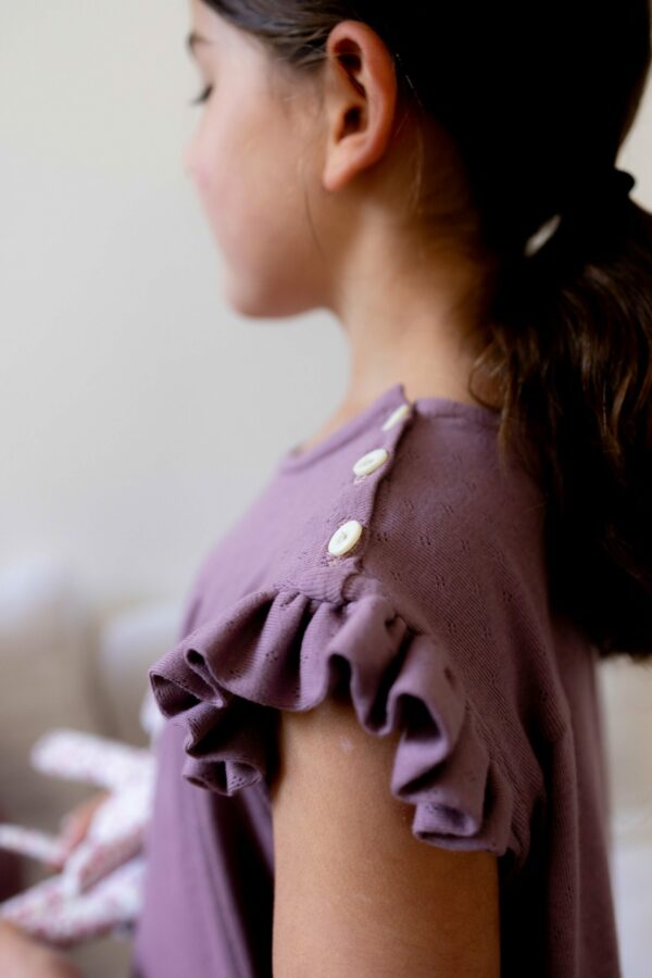 Alba chemise de nuit pointelle rose