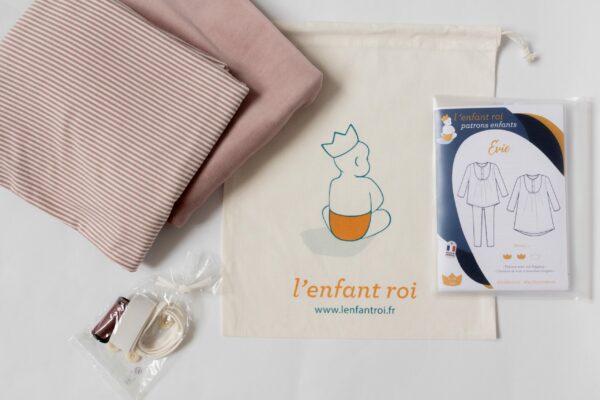 EVIE KIT PYJAMA RAYE ROSE +VELOURS