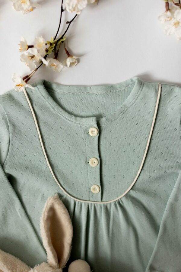 EVIE chemise de nuit pointelle céladon