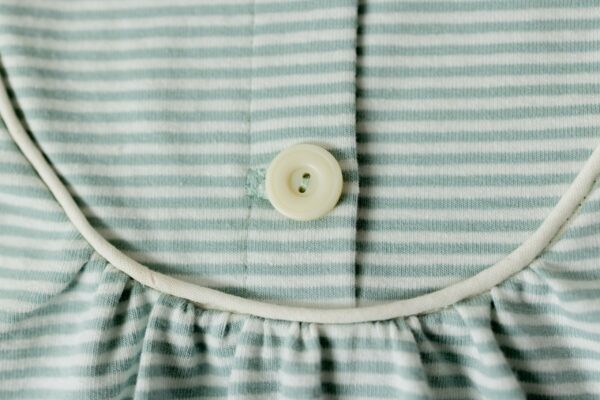 EVIE pyj rayé vert+velours