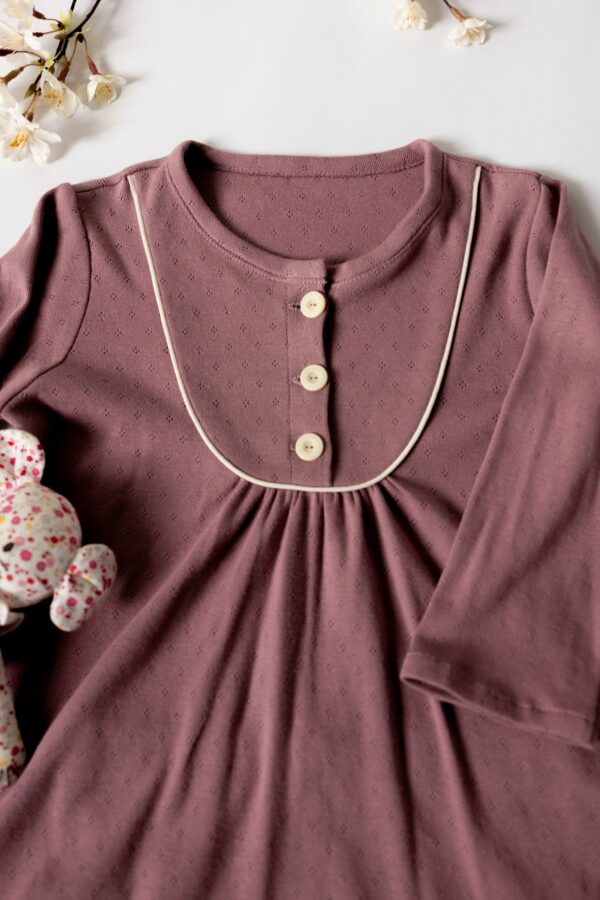 EVIE pyjama pointelle rose