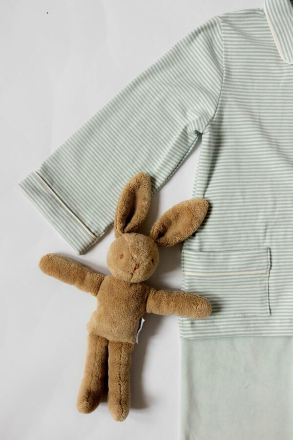 GASPARD pyj rayé vert