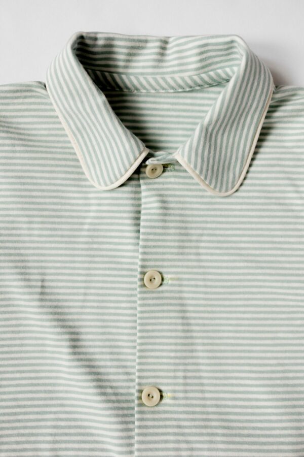 GASPARD pyj rayé vert