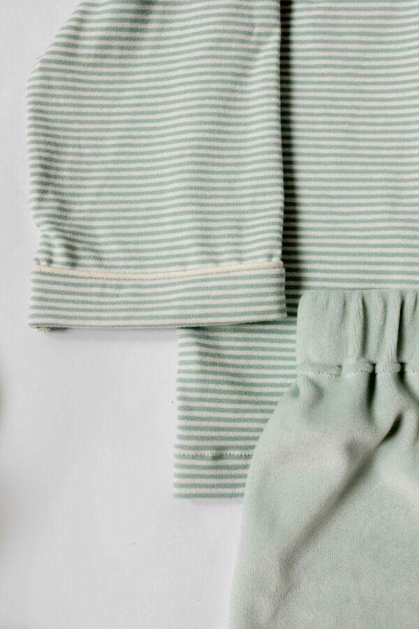 GASPARD pyj rayé vert