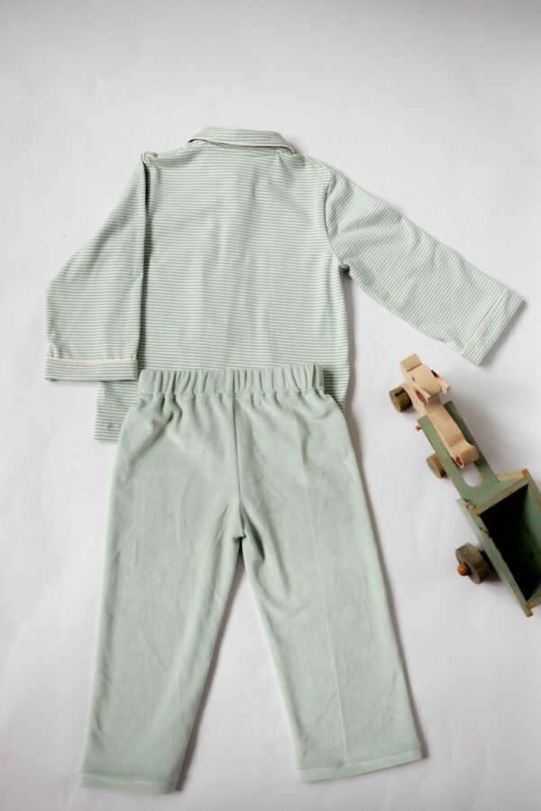 GASPARD pyj rayé vert 89